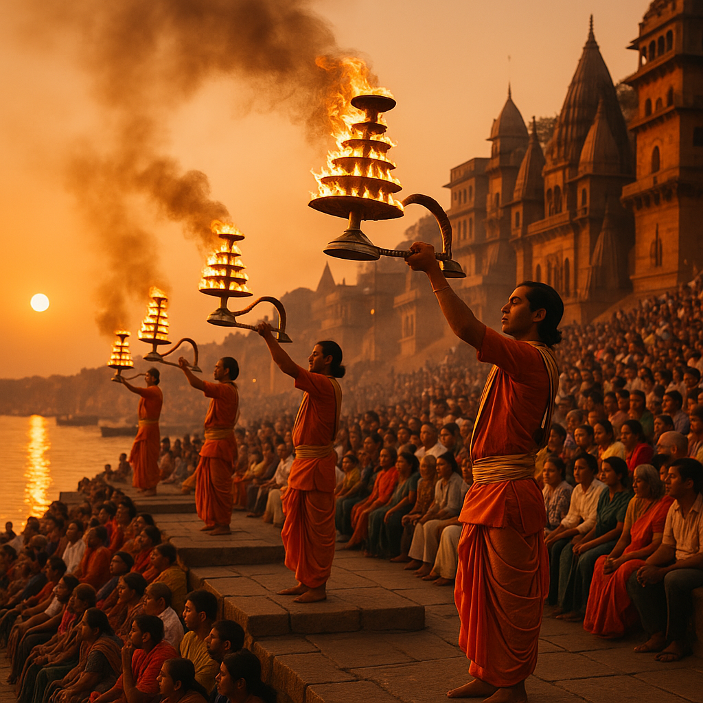 Witness the Enchanting Ganga Aarti